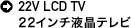 22V LCD TV